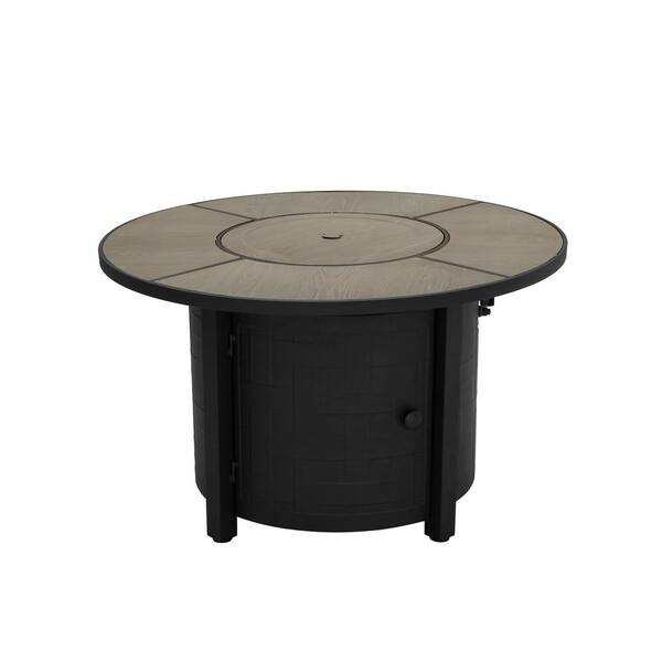 Round Metal Propane Fire Pit Table, Home Depot Outside Fire Pits