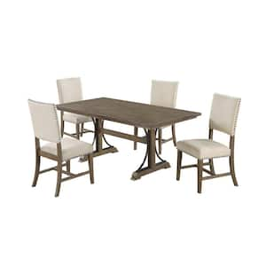 Sierra vista driftwood 5 on sale pc rectangle dining set