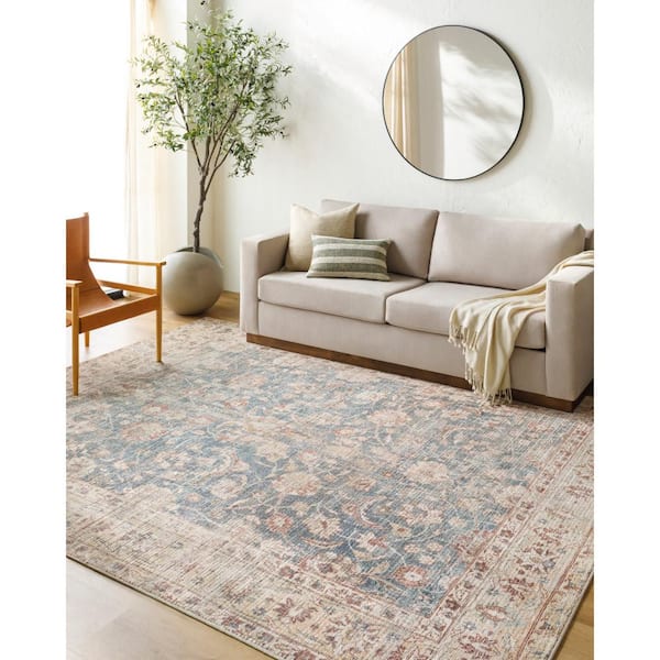 Becki Owens Marlene Blue/Tan Medallion 9 ft. x 12 ft. Indoor Area Rug