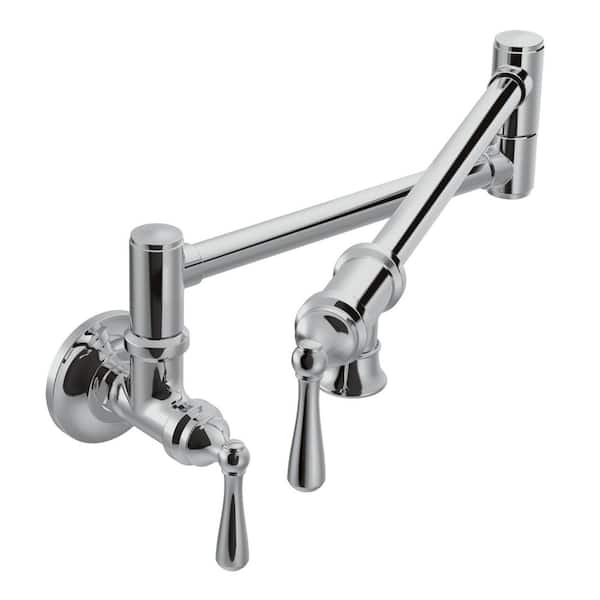 Traditional 5.5 GPM Wall Mounted Pot Filler in Chrome