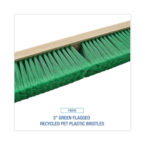 Tough Guy 30 in Sweep Face Push Broom Head, Medium/Soft Combination Tough Guy 30 in Sweep Face Push Broom Head, Medium/Soft Combination
