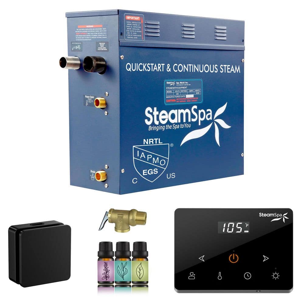 Oasis Series 4500-Watt Steam Generator with Continuous Steam Plus Fully Wireless Handheld Control in Matte Black price history on PriceWatchPro