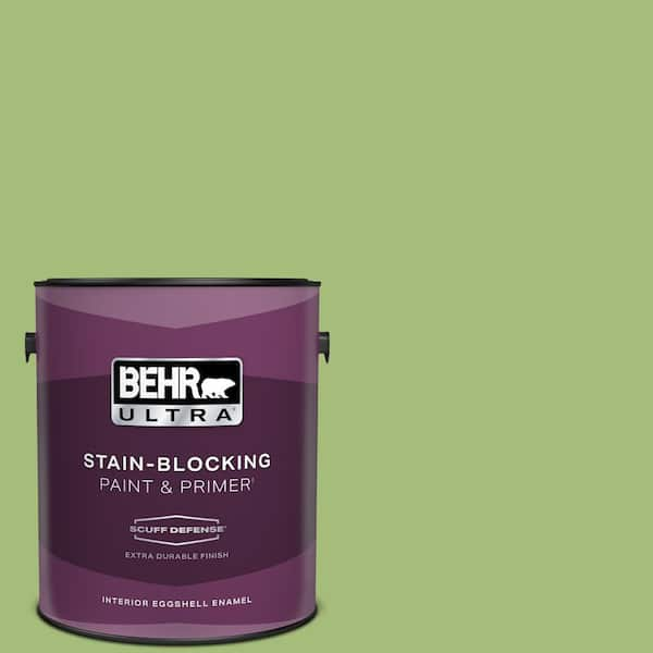 BEHR ULTRA 1 gal. #P370-5 Lazy Caterpillar Extra Durable Eggshell Enamel Interior Paint & Primer