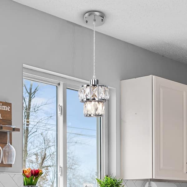 LMQNINE Pendant Lights Modern Chrome Pendant hotsell Light Mini Crystal Chandelier Penda