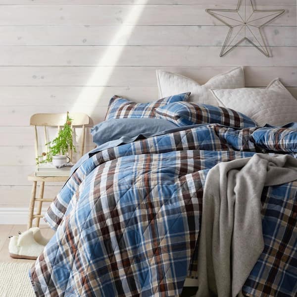 Flannel store euro shams