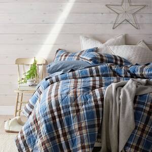 Legends Hotel Plaid Velvet Flannel Cotton Coverlet