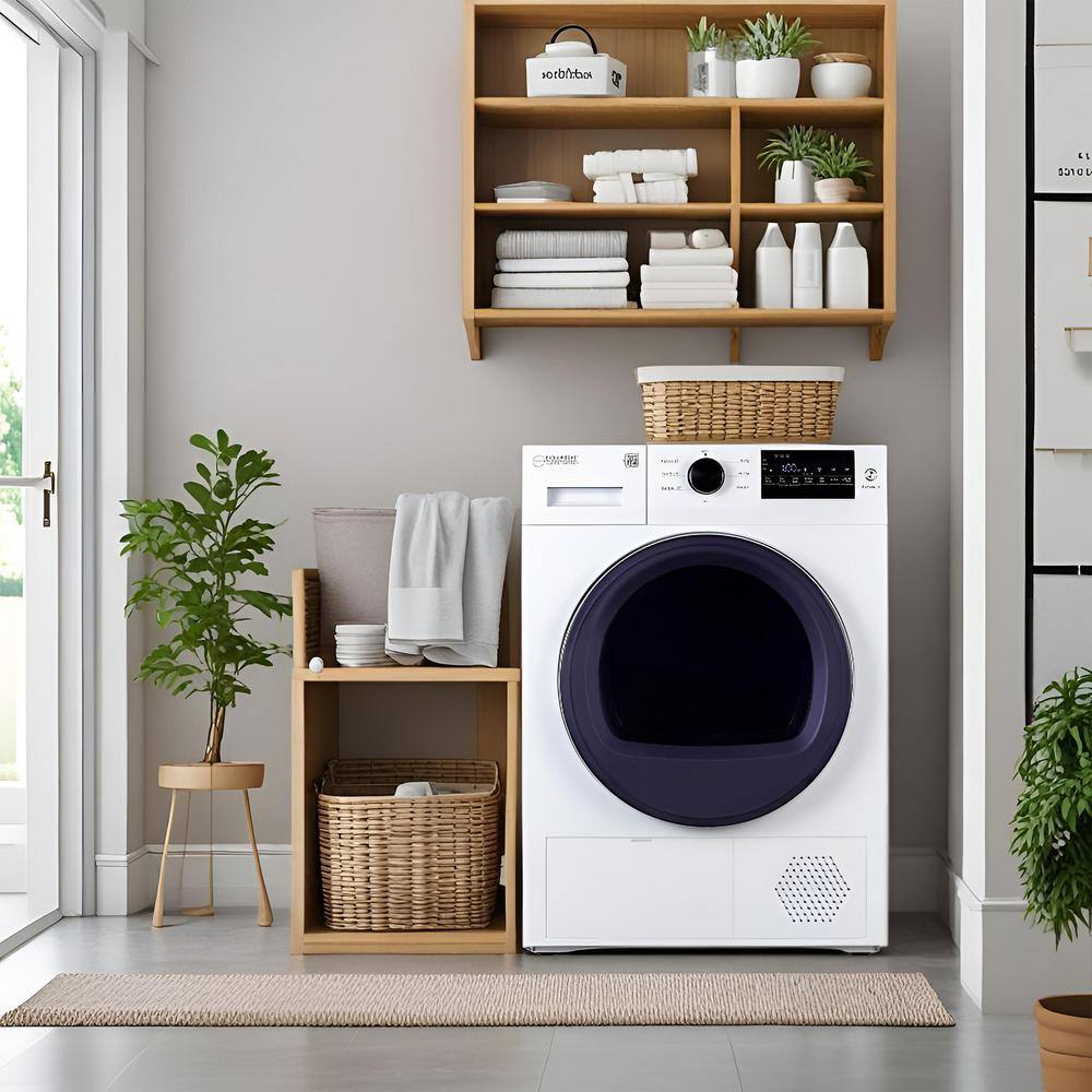Equator 24" White Front Load Dryer with Moisture Sensing