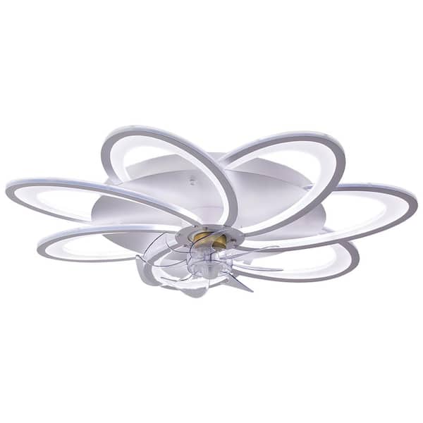 Nivencai 31 in. Indoor White Ceiling Fan with Adjustable White Integrated LED, Remote Included