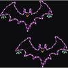 Flying Bats Indoor/Outdoor LED Halloween Window Lights (Set of 2)
