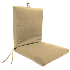 44 in. L x 21 in. W x 3.5 in. T Outdoor High Back Chair Cushion in Husk Texture Birch