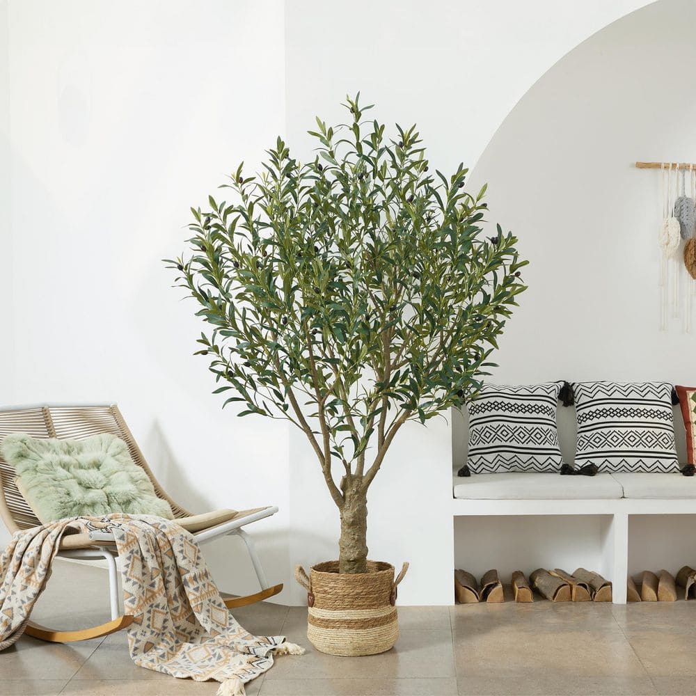 DR.Planzen 6ft.Artificial Olive Tree Indoor/Outdoor, Faux Plant