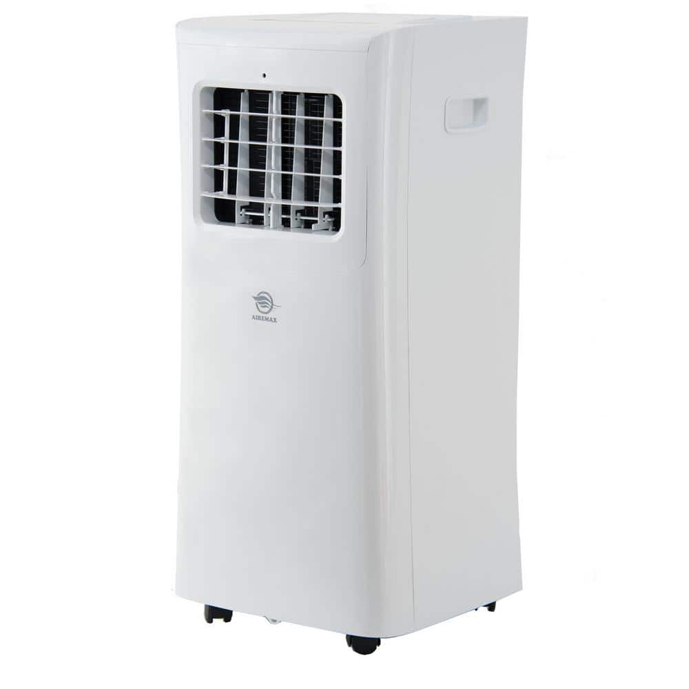AireMax 10,000 BTU White Portable Air Conditioner with Remote