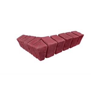 16.63 in. x 3 in. x 3.75 in. Deep Red Brick Veneer Siding Outside Corner Ledger