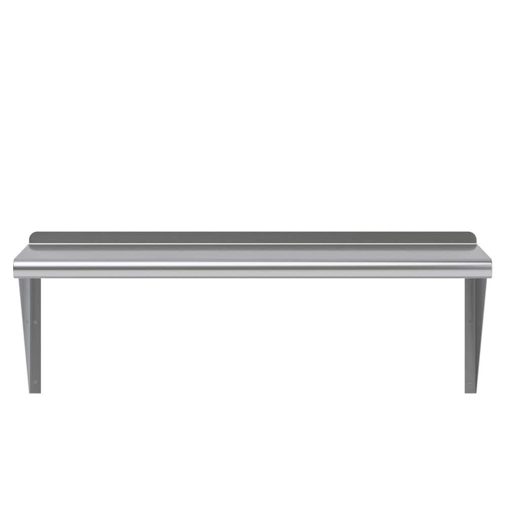 36" Stainless Steel Wall Shelf with Brackets