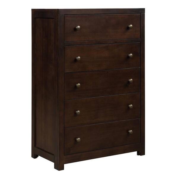 Brown 5 Drawer Chest Of Drawers 29 In W, Ikea Brown 5 Drawer Dresser