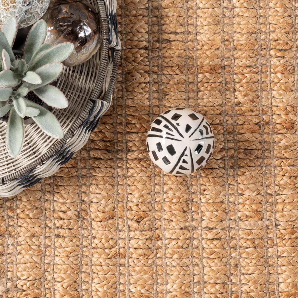 Hallie Natural Jute Braided Handmade 3' x 5' Area Rug