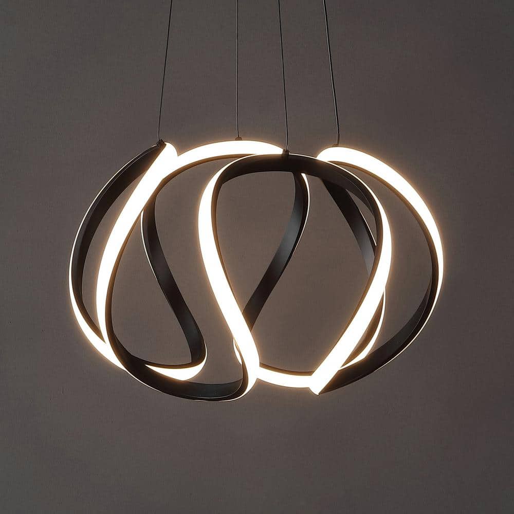 Euphoria 18.5" Black Aluminum LED Pendant Light