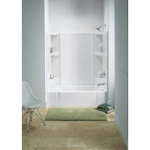 Accord 31-1/4 in. x 60 in. x 55 in. 3-Piece Direct-to-Stud Tub and Shower Wall Set in White