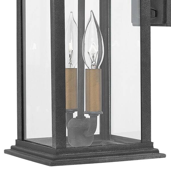 HINKLEY - Adair Medium 2-Light Aged Zinc Outdoor Wall Lantern