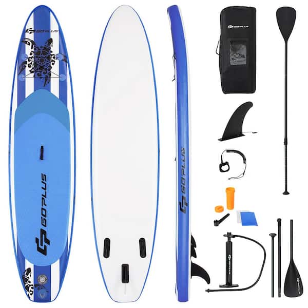 Costway 126 in. Inflatable Stand Up Paddle Board SUP W/Carrying Bag ...
