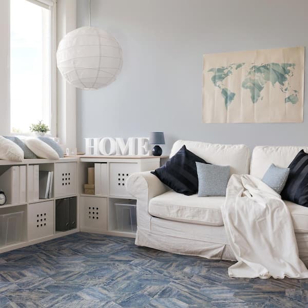 Cassis Hex Blue 8-5/8 in. x 9-7/8 in. Porcelain Floor and Wall Tile (11.5 sq. ft./Case)