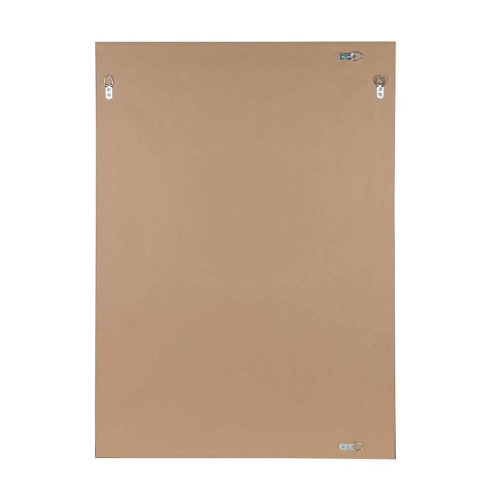 Black Polystyrene Framed Rectangular Wall Mirror 27.5x39.5