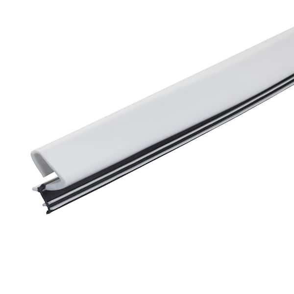 M-D Building Products Platinum Series 1 in. x 81 in. Interior/Exterior White Vinyl Weatherstrip Replacement for Doors