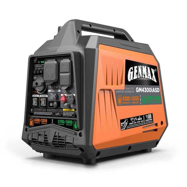 3350-Watt Recoil Start Gasoline Propane Inverter Generator with 145cc OHV Engine