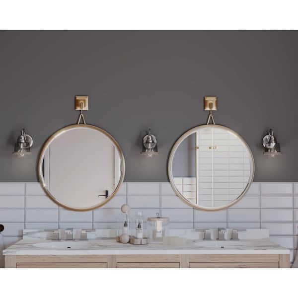 Tilley Collection 1-Light Brushed Nickel Coastal Bath Vanity Light