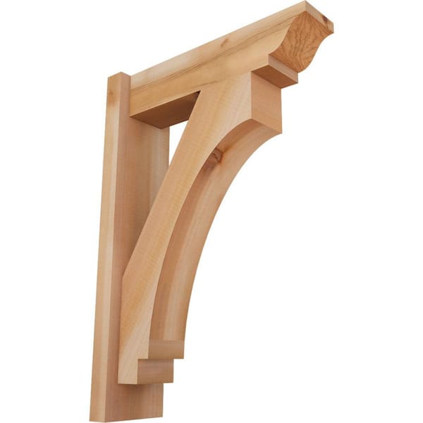 Ekena Millwork 6 in. x 26 in. x 18 in. Western Red Cedar Imperial Traditional Smooth Outlooker