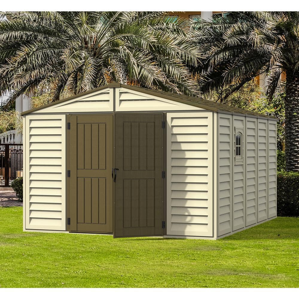 WoodBridge Plus 10.5 ft. x 13 ft. Vinyl Storage Shed