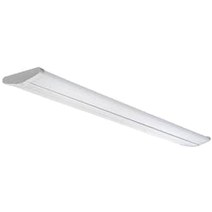4 ft. High Output 5500 Lumens Integrated LED White Wraparound Light Workshop Light 4000K Bright White Dimmable (4-Pack)