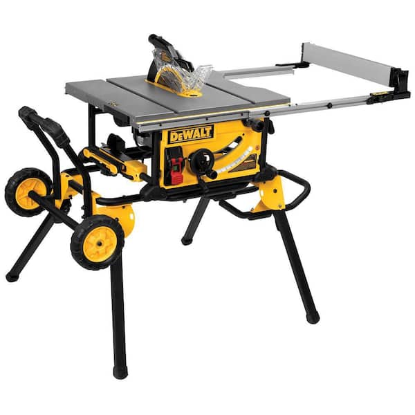 15 Amp Corded 10 in. Job Site Table Saw with Rolling Stand