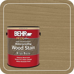 BEHR DECKplus 1 gal. #ST-109 Wrangler Brown Semi-Transparent
