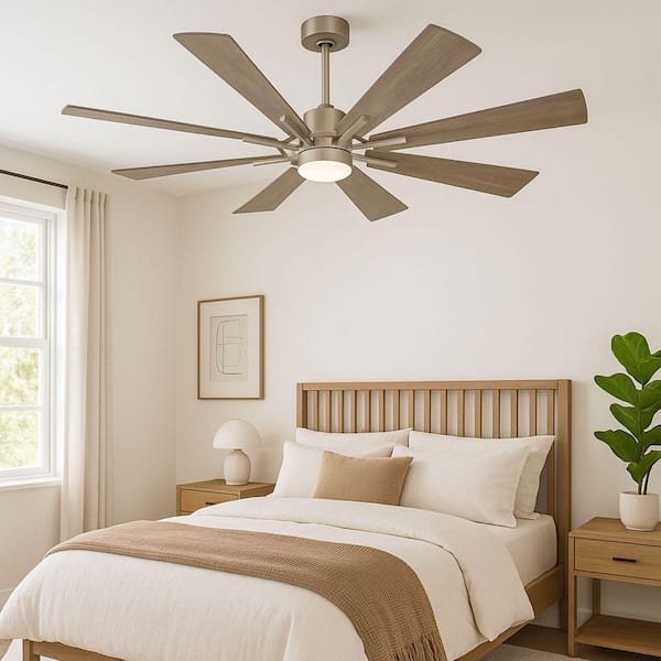 SkyPlug SkyFan Procyon 60 in. 8-Blade Color Changing LED Satin