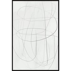 "Complex Lines" by Marmont Hill Floater Framed Canvas Abstract Art Print 60 in. x 40 in.