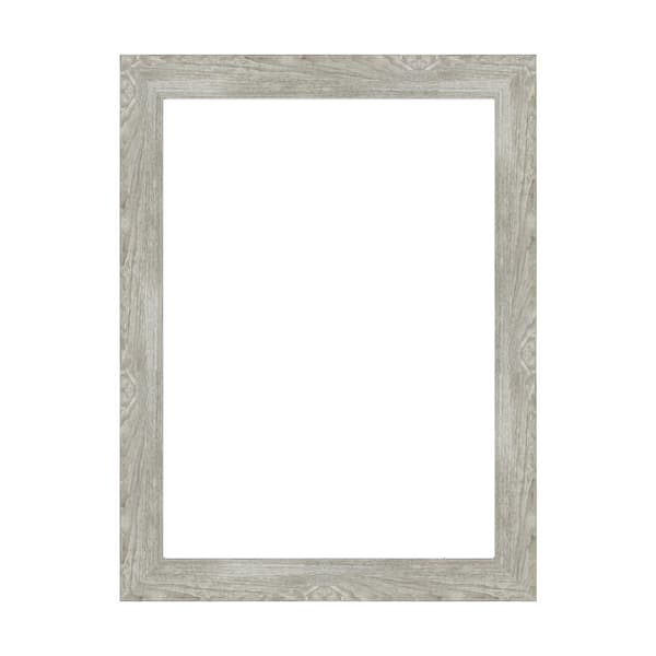 Mirror Makeover Dove Greywash Narrow 19.25 in. W x 25.25 in. H Bathroom Mirror Frame Border Kit-Fits a 18 x 24 Mirror