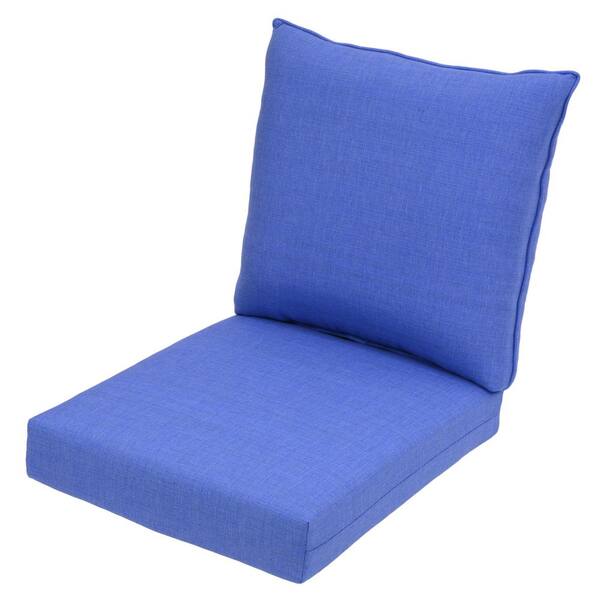 Unbranded Periwinkle 2-Piece Deep Seating Outdoor Lounge Chair Cushion