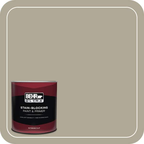 BEHR ULTRA 1 qt. #780D-5 Spartan Stone Flat Exterior Paint & Primer