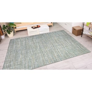 Cape Falmouth Ivory-Hunter 7 ft. x 10 ft. Indoor/Outdoor Area Rug