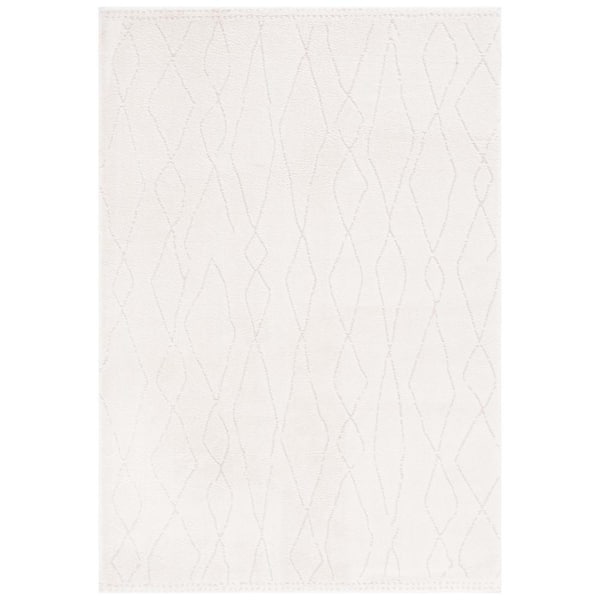 Melody 3 ft. x 5 ft. Ivory/Beige Abstract Diamond Area Rug