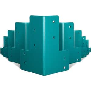 Workbench Corner Brackets 48 lbs. Shop Table Bracket Kit 4mm Galvanized Steel for Heavy-Duty Deck Edge (8-Pieces)