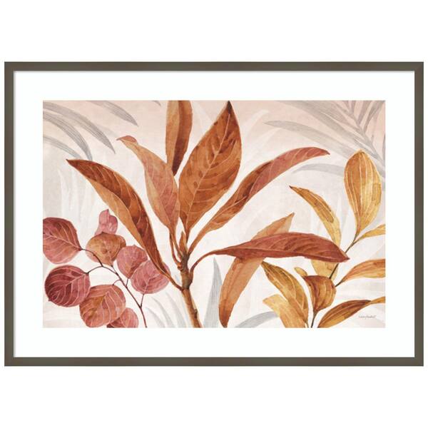 Amanti Art "Leaves 01" by Lisa Audit 1 Piece Framed Giclee Nature Art Print 30-in. x 41-in. .