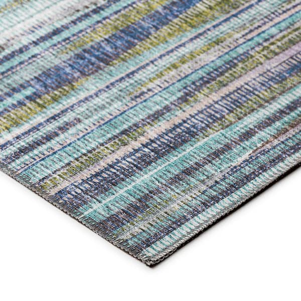 Waverly Purple 8 ft. x 8 ft. Geometric Indoor/Outdoor Area Rug