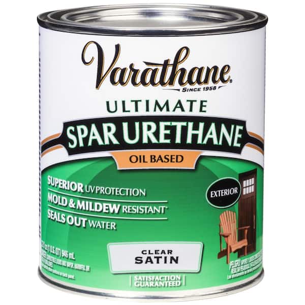 Varathane 1 qt. Clear Satin Oil-Based Exterior Spar Urethane