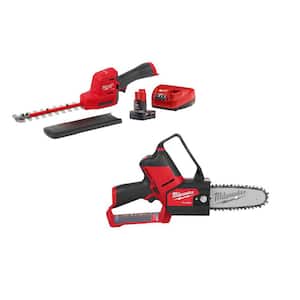 M12 FUEL 8 in. 12V Lithium-Ion Brushless Cordless Hedge Trimmer Kit with M12 FUEL 6 in. HATCHET Pruning Saw (2-Tool)