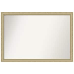 Champagne Teardrop 29 in. W x 29 in. H Square Non-Beveled Wood Framed Wall Mirror in Champagne