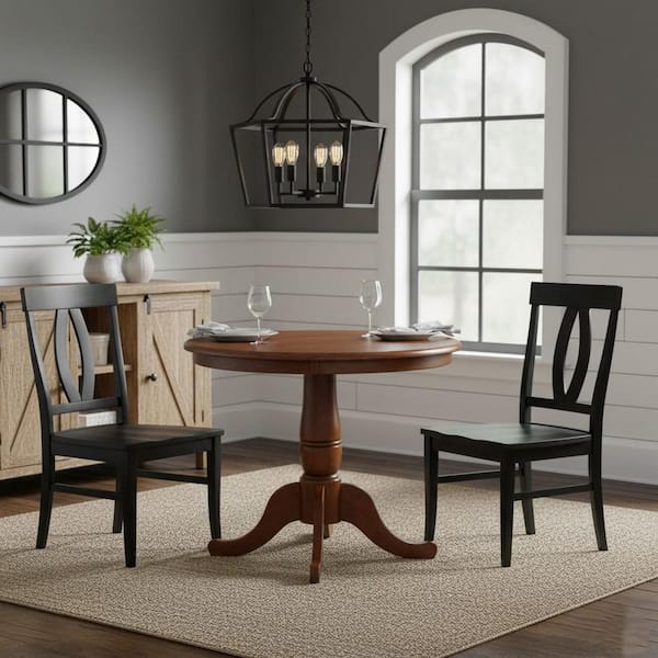 International Concepts Dining Essentials Espresso Solid Wood Dining Table