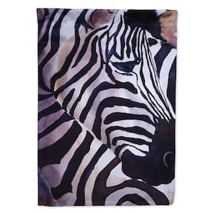 28 in. x 40 in. Polyester Zebra Head Flag Canvas House Size 2-Sided Heavyweight