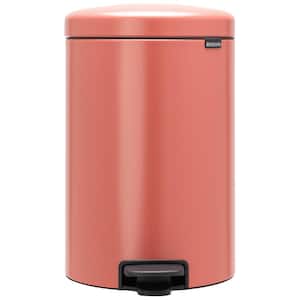 NewIcon 5.3 Gal. Terracotta Pink Step-On Trash Can